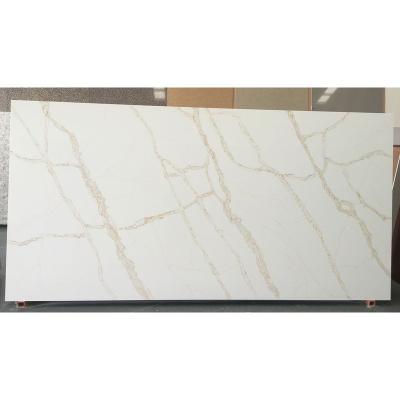 China Modern Prefab Gold Quartz Calacatta Stone Price for sale