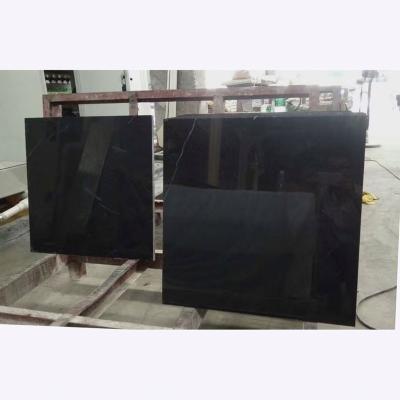 China Modern China Nero Marquina Black Marble Polished Slabs Tile With White Vein For Project. for sale