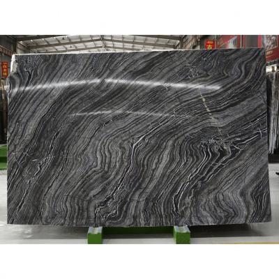 China Modern Black Antique Wooden Marble Slab for sale