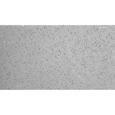 China Modern Sparkle Gray Mirror Quartz Stone Slab for sale