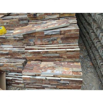 China Modern Rusty Multicolor Slate Wall Decorative Natural Stone Cladding for sale