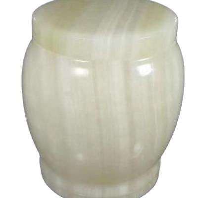 China European style natural onyx marble cremation funeral urns for ashes maker for sale