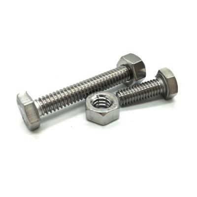 China Hex Head Bolts Wholesale Price Custom Zn-Plated Stainless Steel Carbon Steel Hex Head Nut And Bolt for sale