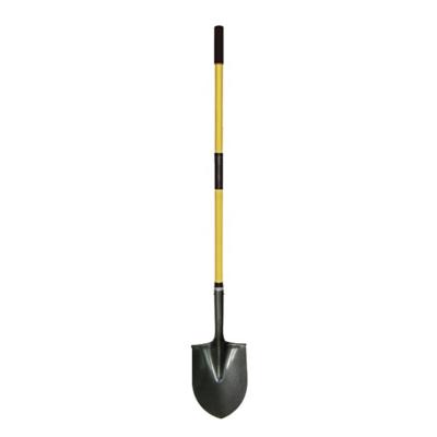 China Shovel Factory Direct Sale Garden DIY Tool Fiberglass Handle Shovel Carbon Steel Shovel Digging Shovel Agriculture for sale