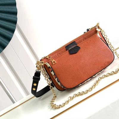 China 2022 Leather Lady Fashion high quality metal chain cross brand model small shoulder women new - body bags for sale