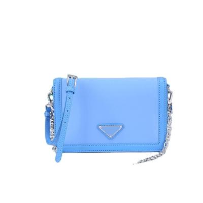 China High Quality Hot Selling Lady Fashion Wide Shoulder New Tie Texture Single Shoulder Purse Small Messenger Bags for sale