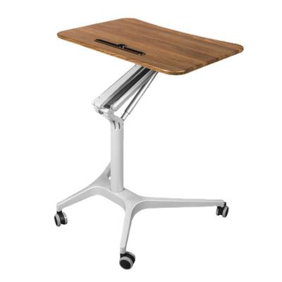 China Wood Movable Leisure Coffee Desk Side Gas Table for Adjustable Sit Standing Desk for sale