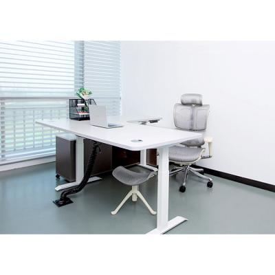 China Eco-Friendly Partical Board Desktop L Shaped Electric Sit Standing Table for Students for sale