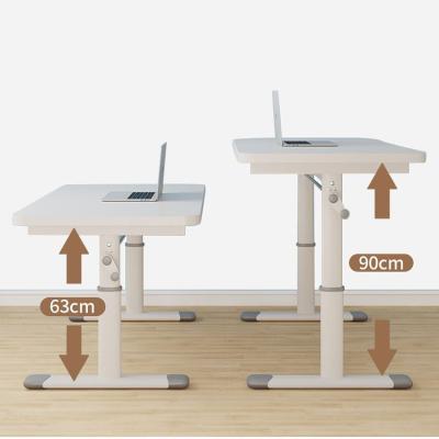 China Office Building Standing Desk with Manual Height Adjustment and 80 kgs Load Capacity for sale