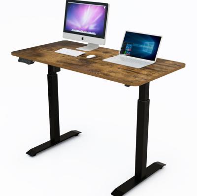 China Design personalizado Madeira Small Home Office Laptop Standing Desk Mini Bar Contador Elétrico Altura Ajustável Base de Mesa 2 Pernas Montaria 25mm/s à venda