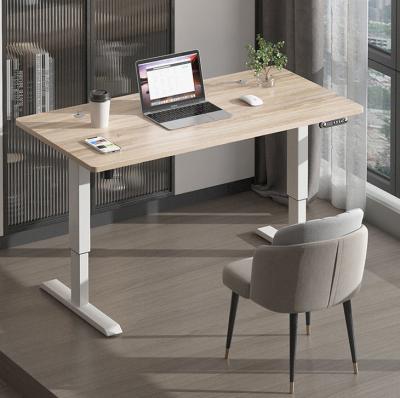 China Office Building Electric Height Adjustable Desk for Custom Wooden Coffee Standing Table for sale