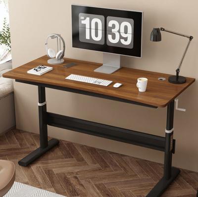 China DIY Modern Computer Desk Rustic Brown/Bamboo/Walnut/Black/White Desktop for Home Office for sale