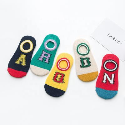 China Summer Antibacterial Wholesale Kids Ship Socks Short Socks for sale