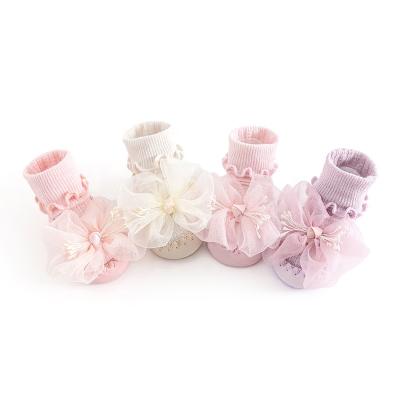 China 2022 New Breathable Springs And Autumn Girls Non-slip Soft Bottom Floor Bumps Baby Socks Toddler Socks Shoes for sale