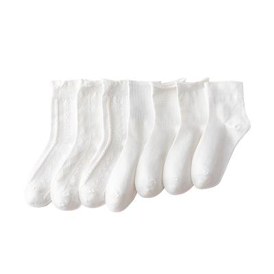 China Viable white socks Japanese spring and autumn tide cotton cute socks lolita lace stockings ins of jk socks female for sale