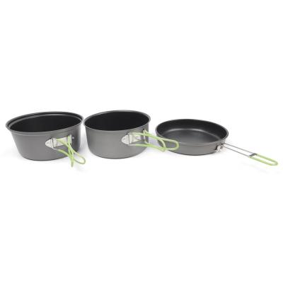 China 7001 Aluminum Outdoor Nonstick Camping Set 3pcs. for sale