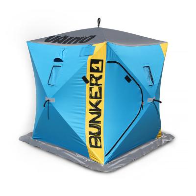 China Extended Type 2022 New Design Portable Single Cube Folding Outdoor Automatic Pop Up Winter Camping Ice Fishing Tent for sale