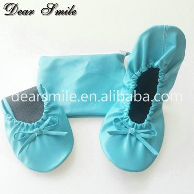 China Large collapsible shed! Wholesale Ballet Blue Flats Ladies Colored Flat Shoes And Bags for sale