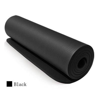 China Custom Printed Eco Friendly Black Yoga Mat Manufacturer Wholesale Gymnastics Fitness NBR Pilates Yoga Mat From Aliexpress Design for sale