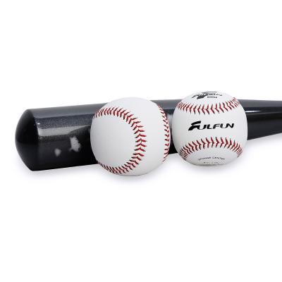 China Custom PVC Official League Match Logo Weighed Baseball White Balls PVC Bulk Leather Baseball for sale