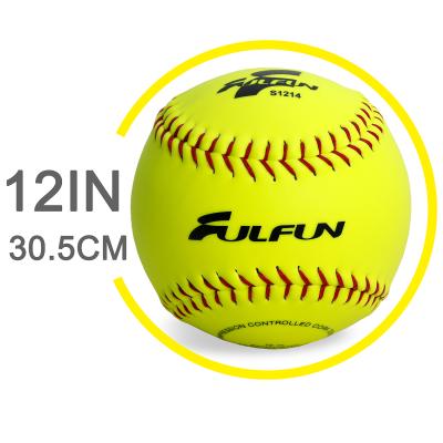 China Hot Sales PVC 12 Inch Custom Leather PVC Cork Core Baseball for sale