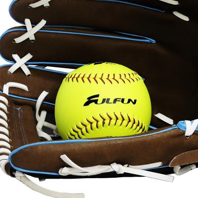 China Durable 12inch PU Leather Core 12inch Leather PU Core Slow-pitch Game Softball& ASA Approved for sale