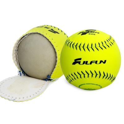 China Slow Pitch Durable Softball , 12 Inch Softball Ball , Softbol Pelota for sale