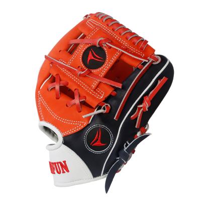 China Adult Custom Design Baseball Glove Cowhide Leather Baseball Placing Gloves for sale