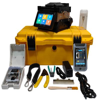 China Handheld Fiber Optic SM Fusion Splicer TX-10S 6 Motors Automatic Splicing Machine for sale