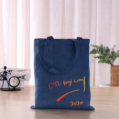 China Promotion Tote Bag Customize Cotton Canvas Drawstring Packaging Eco-friendly Shopping Bag With Handle Custom Logo Printing With Shoulder Handle for sale