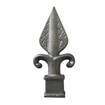 China Easily Assembled Hot Selling Cheap Wrought Iron Spear Tops Cast Iron Door Spear for sale