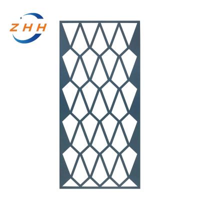 China Art Deco Customized Laser Cut Metal Outdoor indoor Screen Restaurant Room Divider Decorative Metal Craft Screen for sale