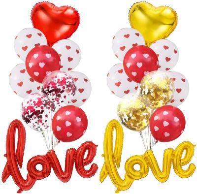 China Tailai Love Letter Balloon Eco-Friendly Birthday Wedding Balloon Champagne Cup Photo Props Valentines Birthday Party Decoration for sale