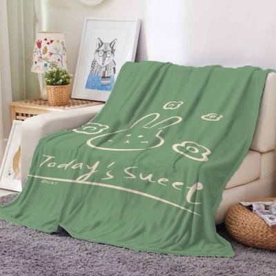 China Portable Flannel New Design Polyester Blanket Fabrics Printing Super Soft Flannel Throw Blanket for sale