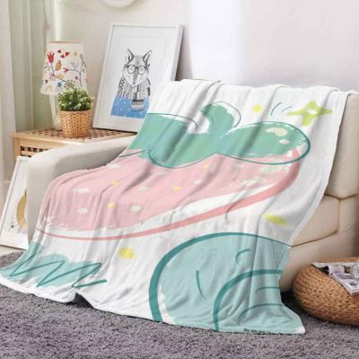 China Wholesale Price Portable Warm Comfortable Flannel Factory Small Blanket Fleece for sale