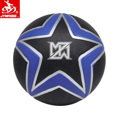 China Durable Customized Logo Size 6 Ball Game Basketball Rubber Rubber Ball for sale