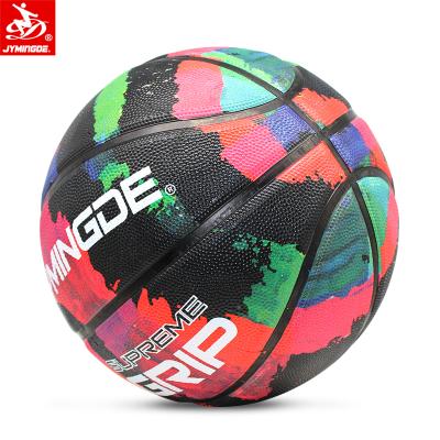 China Basketball Playing High Quality Size 7 Custom Design Rubber Outdoor Basket Basketball Ball for sale