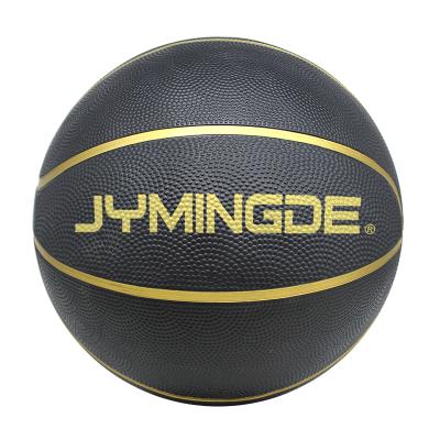 China Factory Made Custom Match Logo Design Size 7 Basketball Basketball Rubber Black for sale