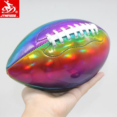 China Official Size And Weight PVC/PU/TPU Machine Stitched Shiny PVC Leather American Football Custom Logo for sale