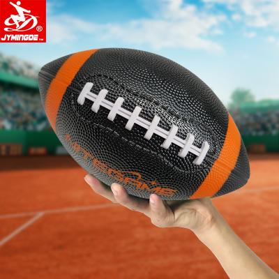 China Rubber Gifts Custom Logo 6 9 Black American Football Ball Size 3 for sale