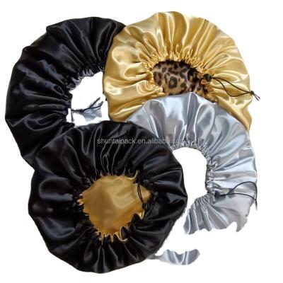 China Eco-Friendly Free Shipping Factory Selling Reversible Silk Turban Hat Satin Hair Wraps Sleeping Hats Locs Braids Hood for sale