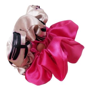 China HEADBAND Scrunchies Silk Elastic Band Ties Soft Strings Headbands Satin Hair Accessories Ponytail Holders for sale