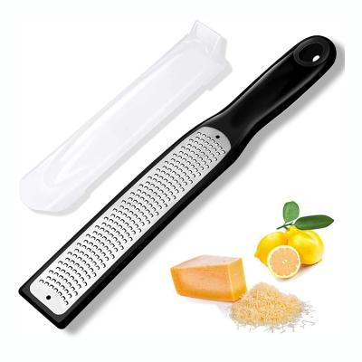 China Viable Professional Stainless Steel Multifunctional Flat Grater E-PIN Shape Cheese Grater Lemon Zester Set of 3 for sale