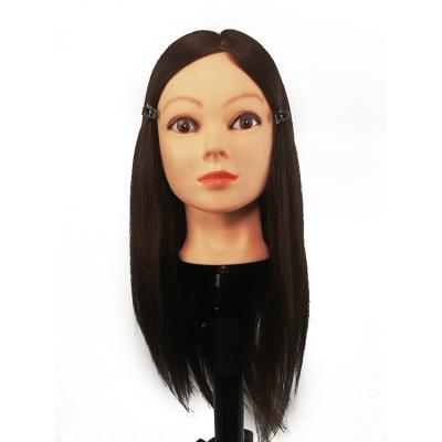 China Cheap Silky Straight Hairstyle Hairstyle Female Wave Doll 100% Training Head for sale