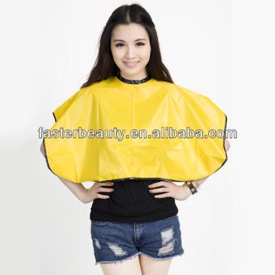 China Tape Hair Cutting Cape Yellow Professional Cheapest Salon Hairdressing Dye Cape for sale