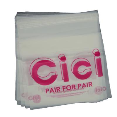 China Custom Logo Strong Adhesive Zipper Lock Frosted Transparent Clear Pvc Bag For Apparel Packaging for sale