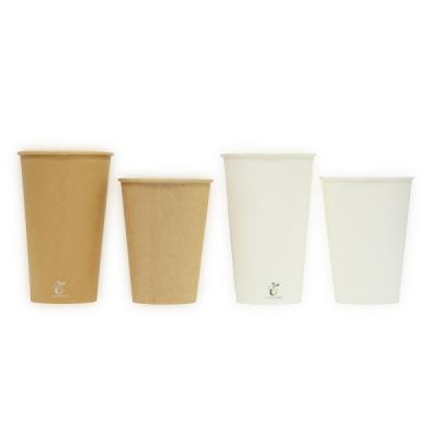 China LOGO Disposable Cup Hot Recyclable Eco - Friendly PLA Coffee 8oz Custom Paper Cups for sale