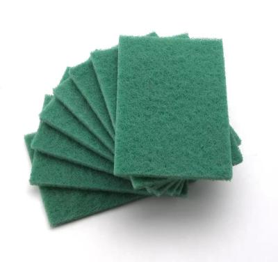 China Sustainable Polyester Green Non-Scratch Hot Sale Manufacturer Effective Scouring Pad for sale