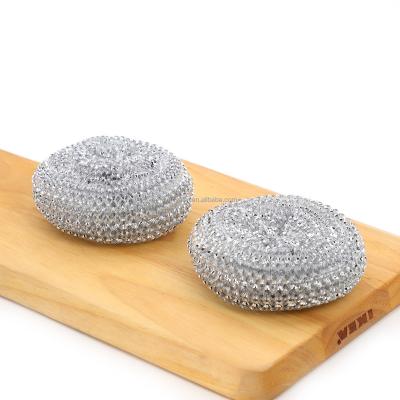 China Sustainable Kitchen Cleaning Brush PET Mesh Ball Scrubber Scourer for sale