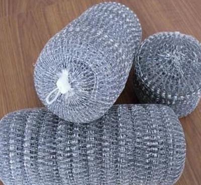 China SUSTAINABLE WHITE COLOR GALVANIZED MESH WIRE SCRUBBER 18G&25G packaged for sale